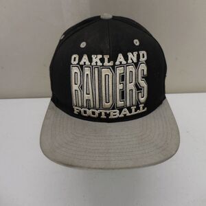 Oakland Raiders Football Spellout Mitchell Ness Vintage Style Snap Back NFL Hat